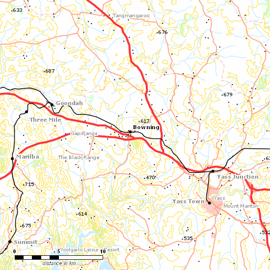 Main South Line line map