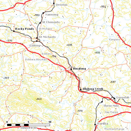 Main South Line line map