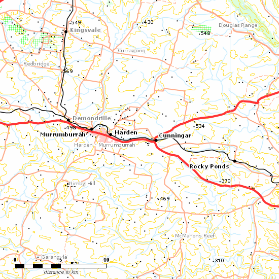 Main South Line line map