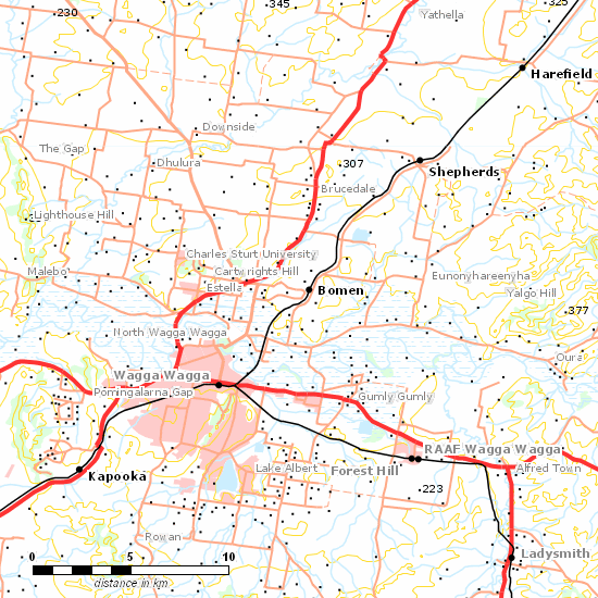 Main South Line line map