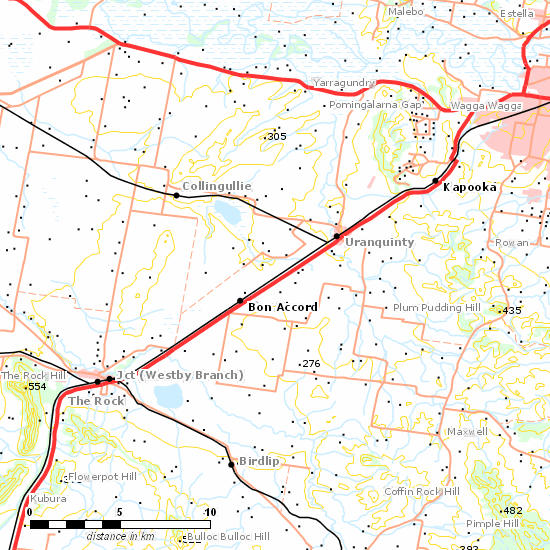 Main South Line line map