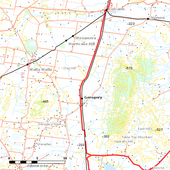 Main South Line line map