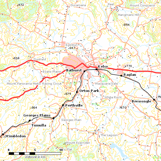 Main Western Line line map