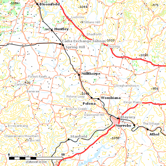 Main Western Line line map