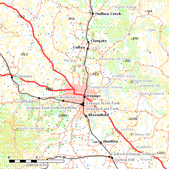 Main Western Line line map