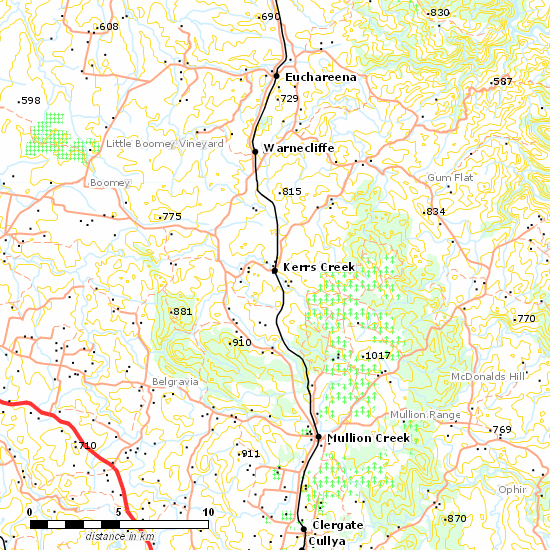 Main Western Line line map