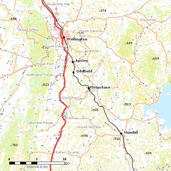 Main Western Line line map