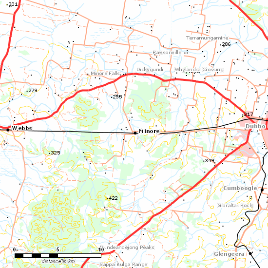 Main Western Line line map