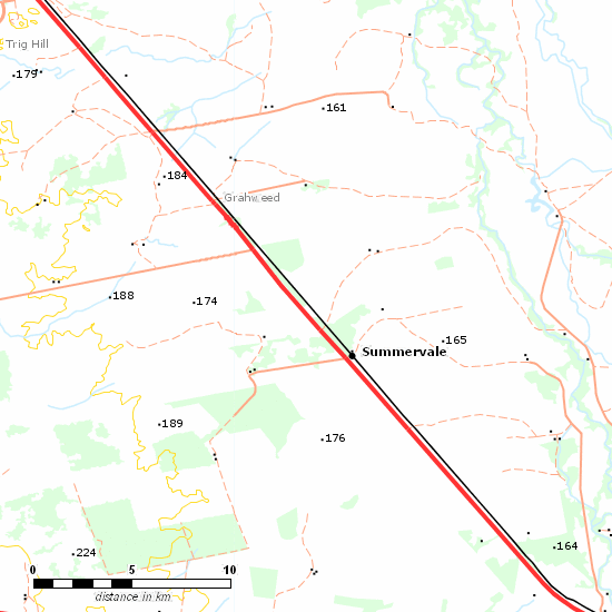 Main Western Line line map