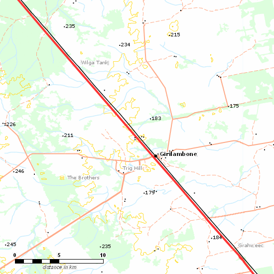 Main Western Line line map