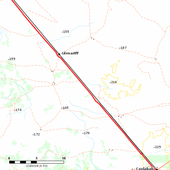 Main Western Line line map