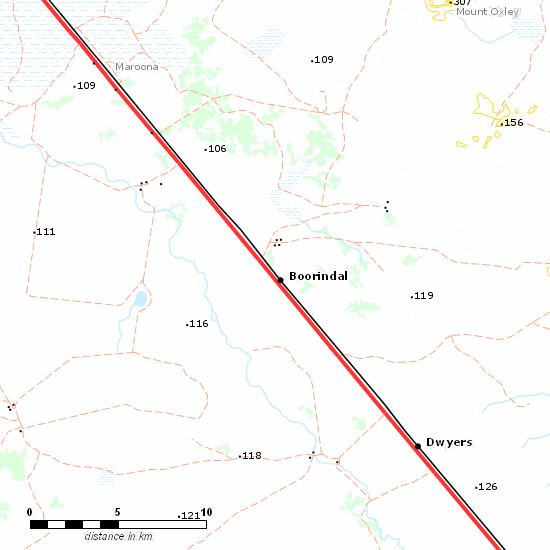 Main Western Line line map