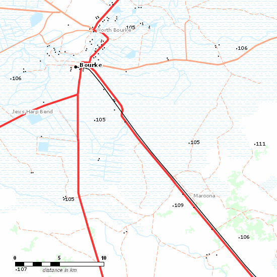 Main Western Line line map