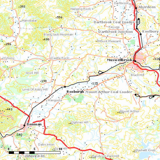 Merriwa Branch line map