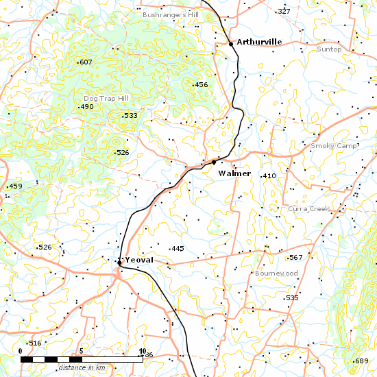 Molong - Dubbo Line line map