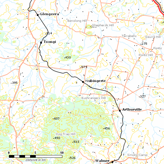 Molong - Dubbo Line line map