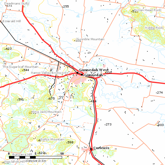 Mungindi Line line map