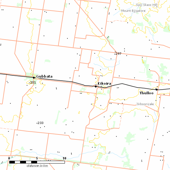 Naradhan Branch line map