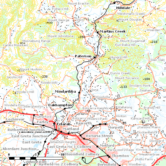 North Coast Line line map