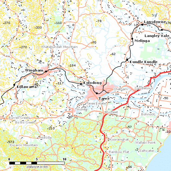 North Coast Line line map