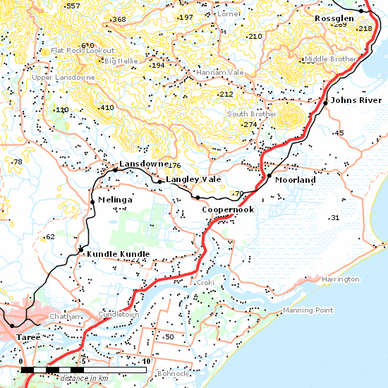 North Coast Line line map