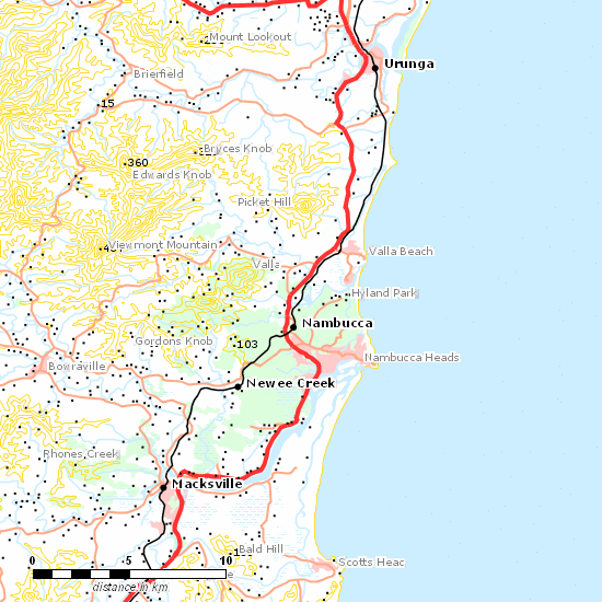 North Coast Line line map