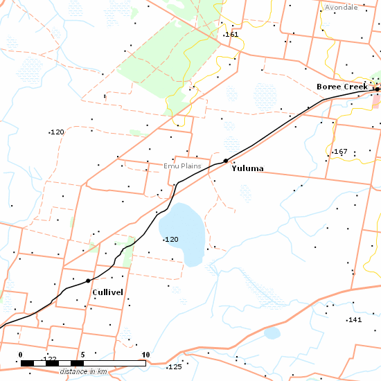 Oaklands Branch line map