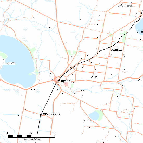 Oaklands Branch line map