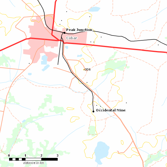 The Peak Branch line map