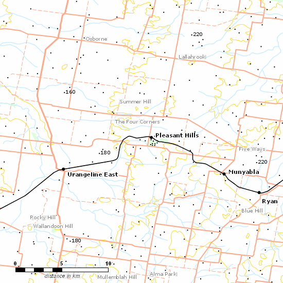 Rand Branch line map