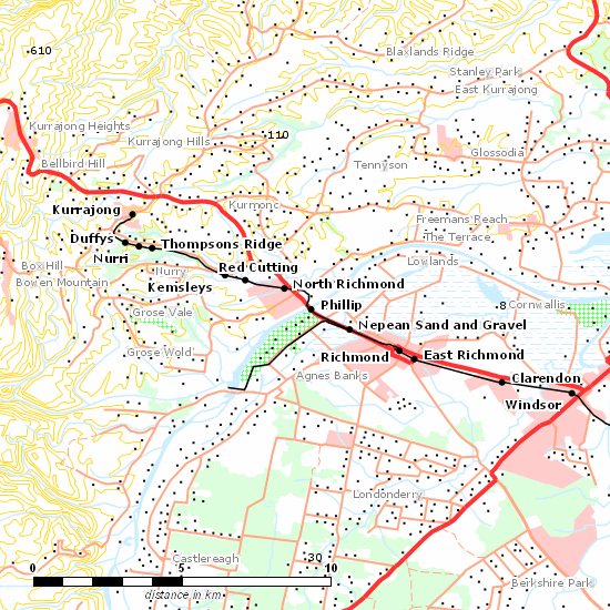 Richmond Line line map