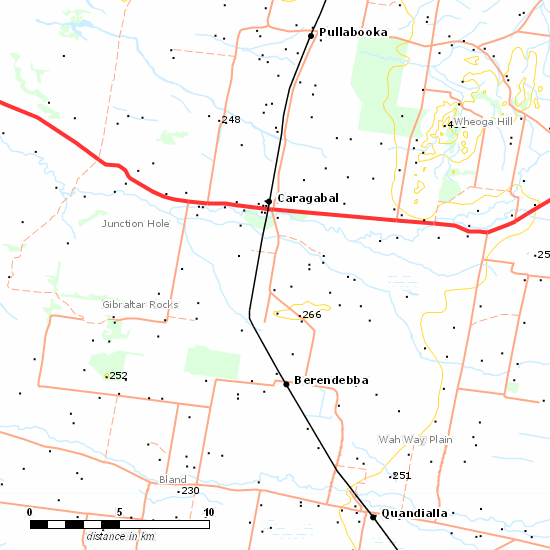 Stockinbingal - Parkes Line line map