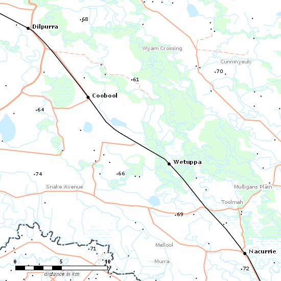 Stony Crossing Line line map