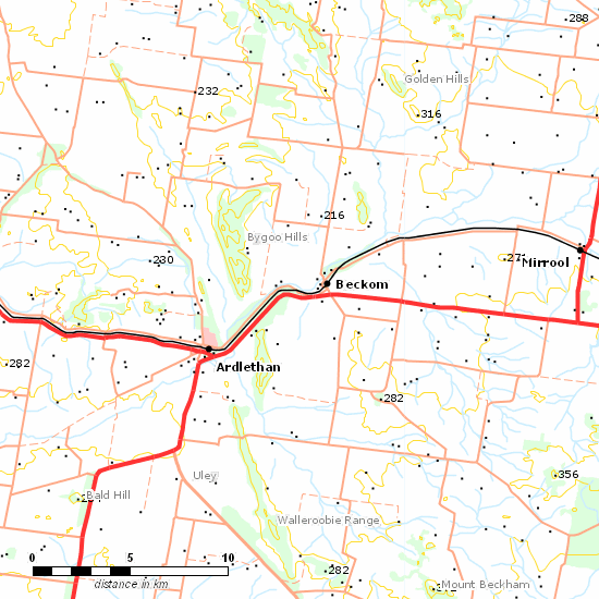 Temora - Roto Line line map