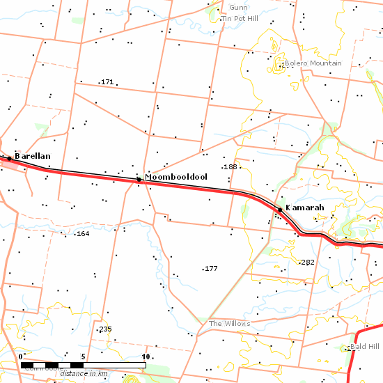 Temora - Roto Line line map