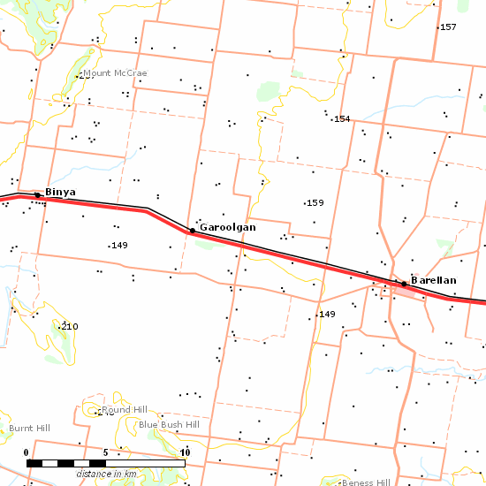 Temora - Roto Line line map