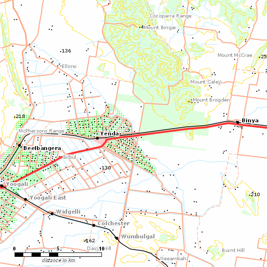 Temora - Roto Line line map