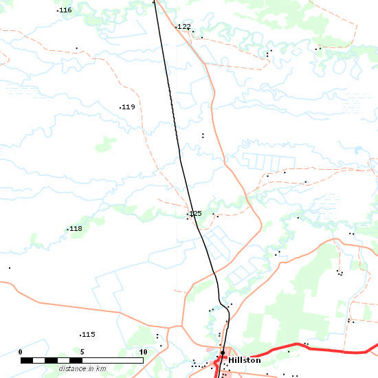 Temora - Roto Line line map