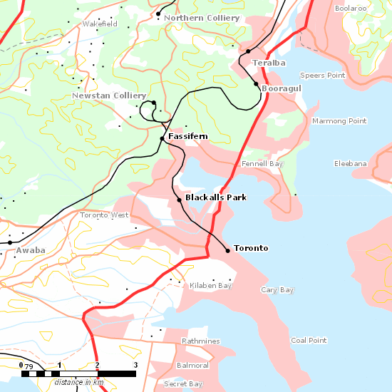 Toronto Branch line map