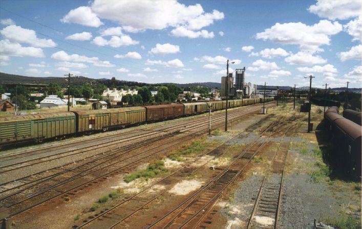 
The view of the yard to the north of the station.
