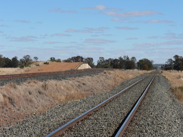 The loading bank at the southern end of the grain siding.