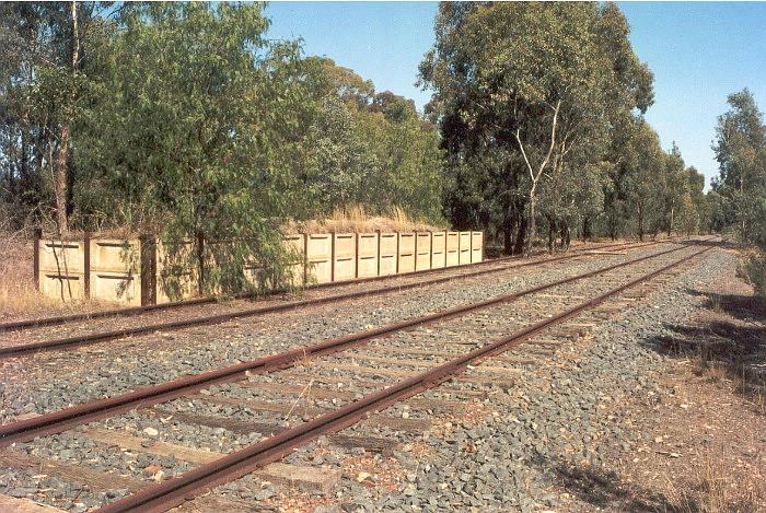 
The loading platform on the stockyard siding.
