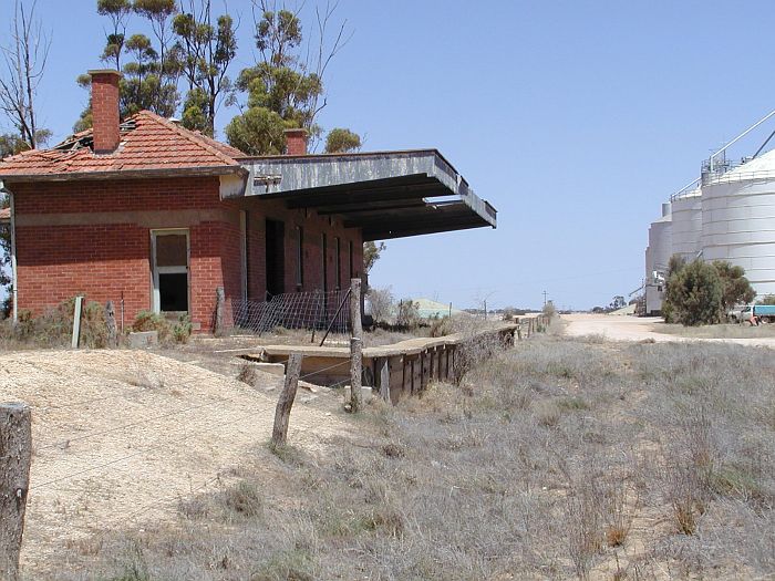 
The view looking east along the remains of the station.
