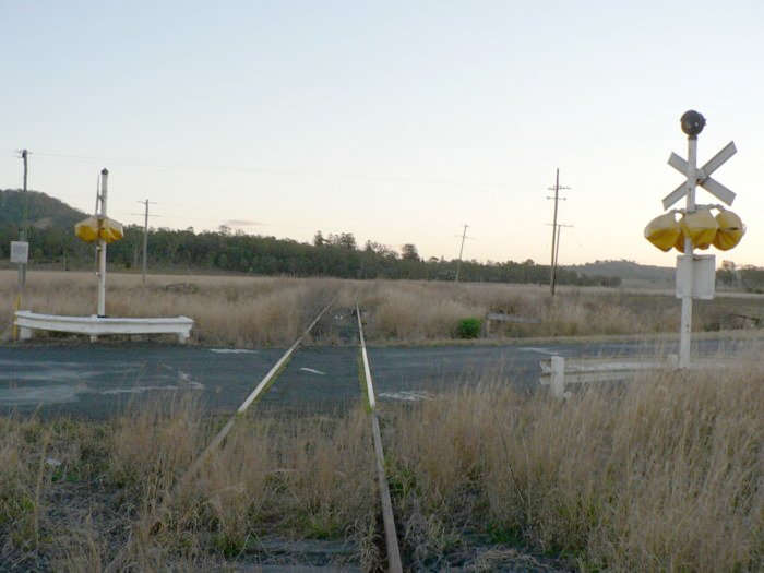 The view looking back up the line towards Casino.