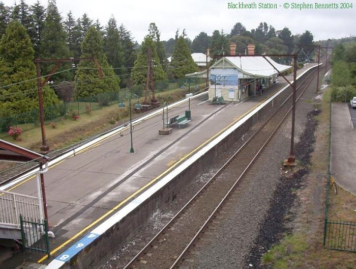 
The view from the footbridge looking towards Lithgow.
