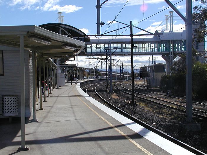 
The view looking along the platform serving the branch line to Richmond.
