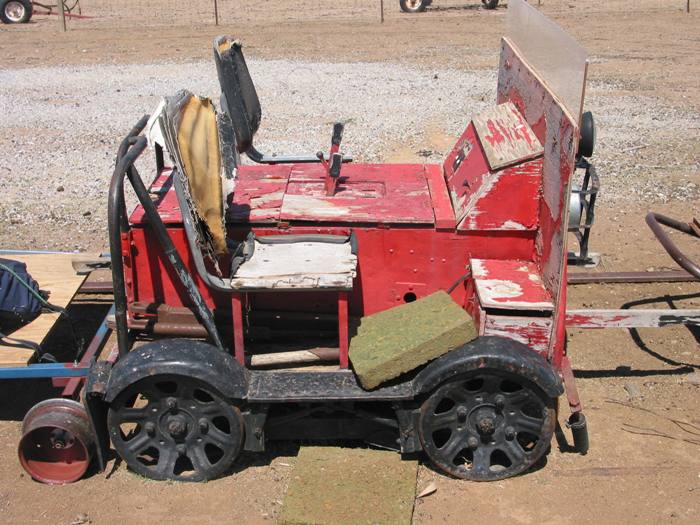 The remains of a "Fairmont" railcar near Boorowa.