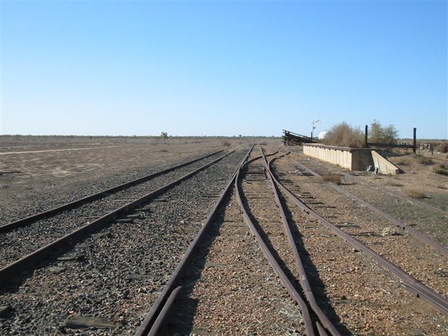 
The cattle yards looking in the direction of Bourke.
