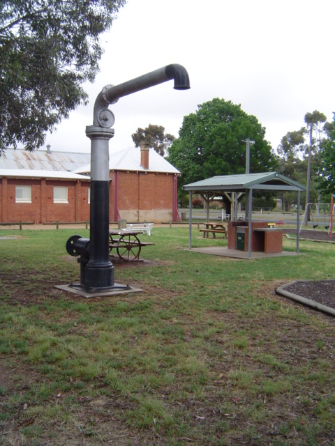 The relocated water column.