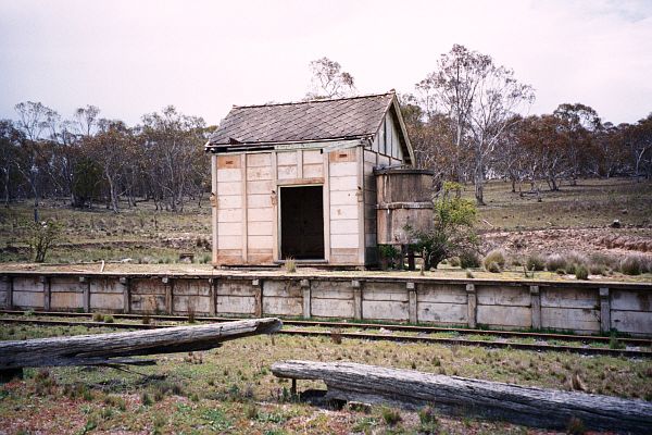 
A close up of the station build and tank.  Note the the awning is now
missing.
